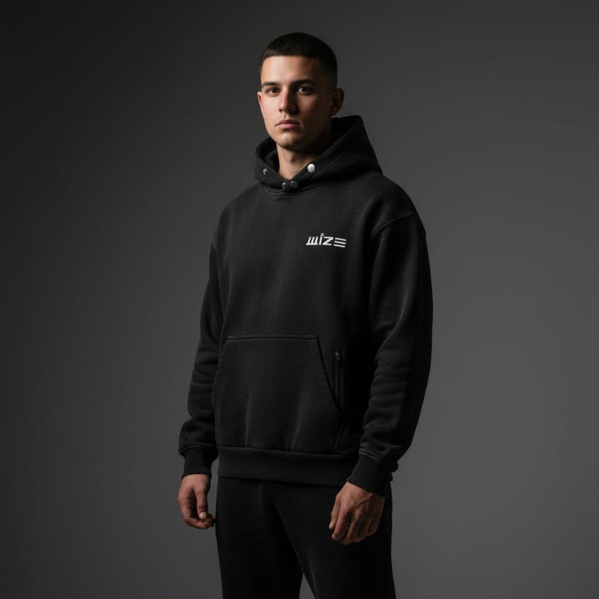 ÉLEVÉ TERRY HOODIE - BLACK