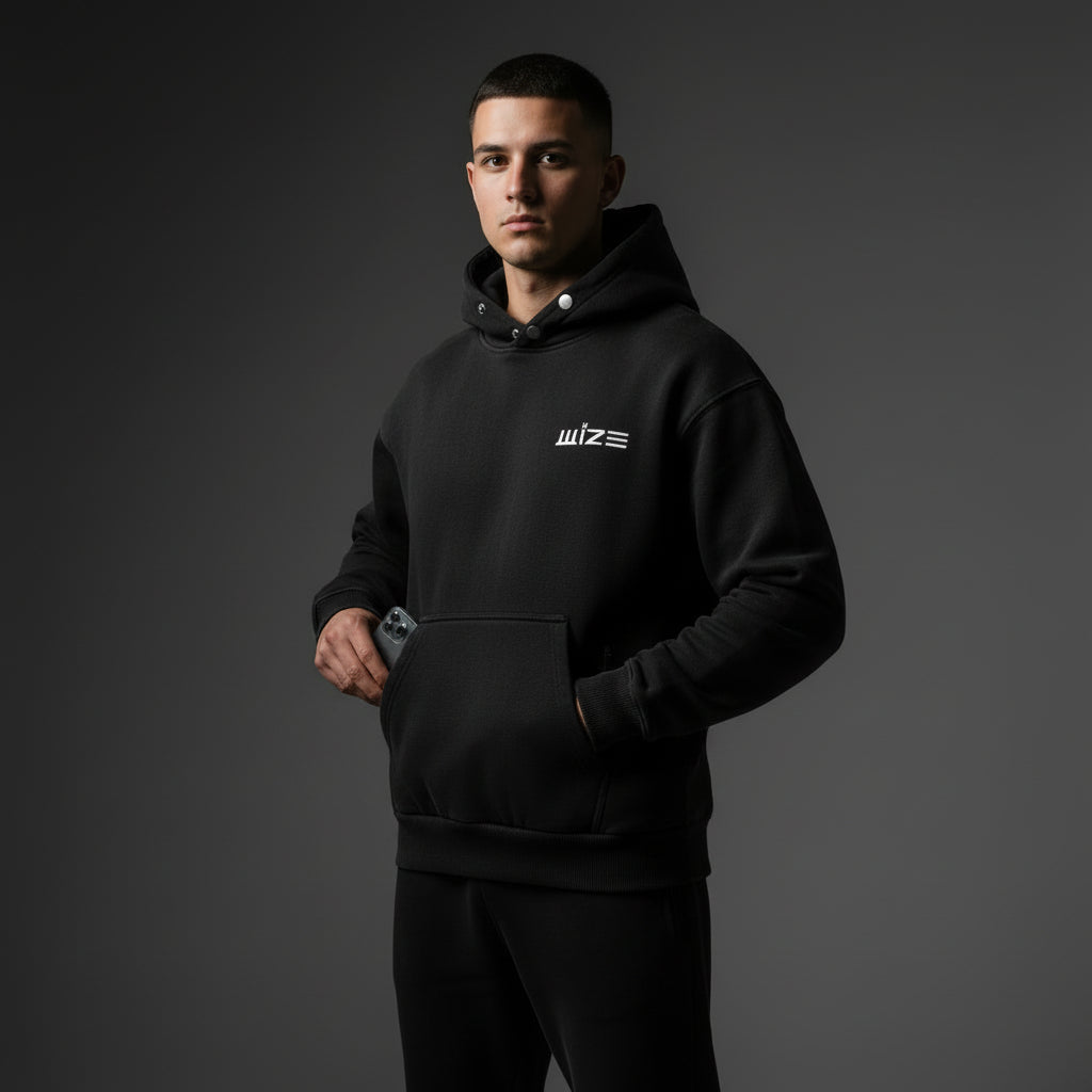 ÉLEVÉ TERRY HOODIE - BLACK